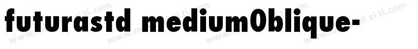 futurastd medium0blique字体转换